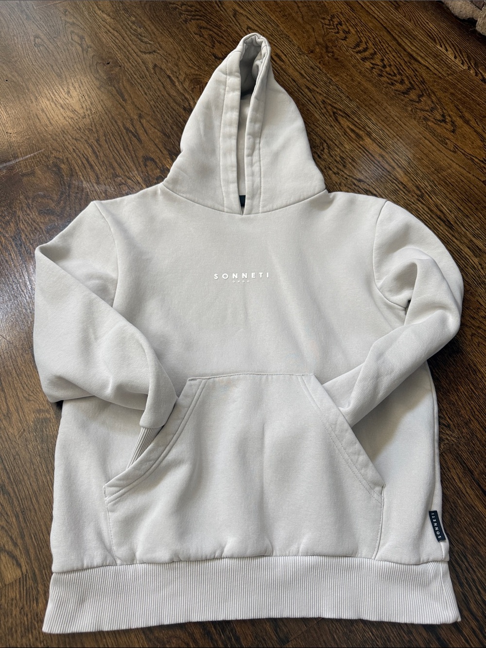 Men's Cream Pullover Hoodie